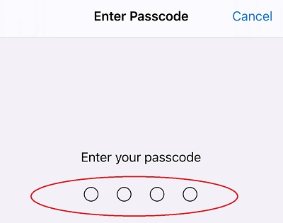 BYOD - Enter your passcode
