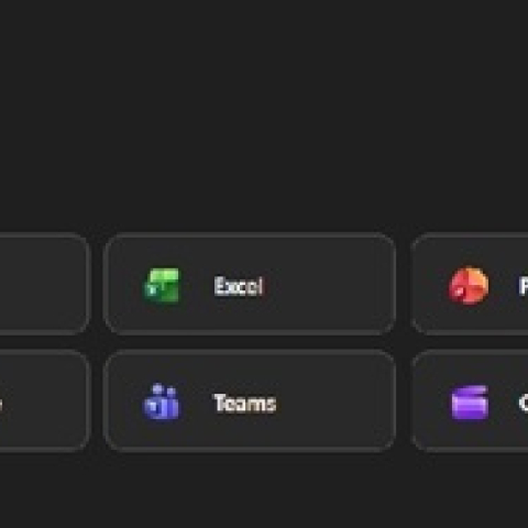 O365 Portal with MS Apps displayed